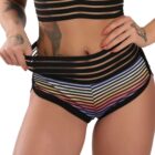 FITTOO Women Shorts High Waist Booty Summer Print Sexy Shorts Hot Ladies Spandex Shorts Mini Lace 4