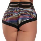 FITTOO Women Shorts High Waist Booty Summer Print Sexy Shorts Hot Ladies Spandex Shorts Mini Lace 5