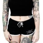 Shorts Women High Waist Gothic Skull Printed Shorts Summer Punk Style Casual Short Pants Fitness Sport 5
