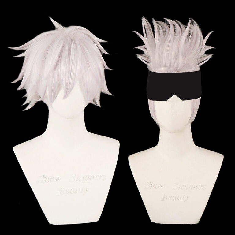 Gojo Costume Wig Satoru Gojo Jujutsu Kaisen Grey Anime Cosplay