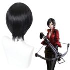 cosplayspa Ada Wong Short Black Wig Ready for Ship Resident Evil Cosplay F7PON7
