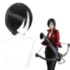 cosplayspa Ada Wong Short Black Wig Ready for Ship Resident Evil Cosplay KVAZ01
