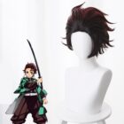 cosplayspa Authentic Kamadou Tanjiro Demon Slayer Kimetsu no Yaiba Mens Halloween Outfit WQT2TP