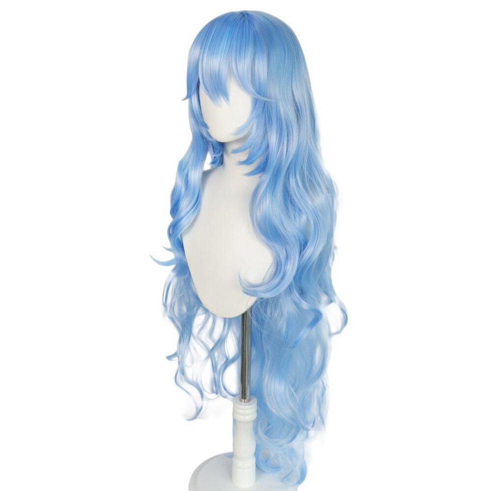 Re Yonebayashi Saiko Wig Cosplay Blue Long Wig