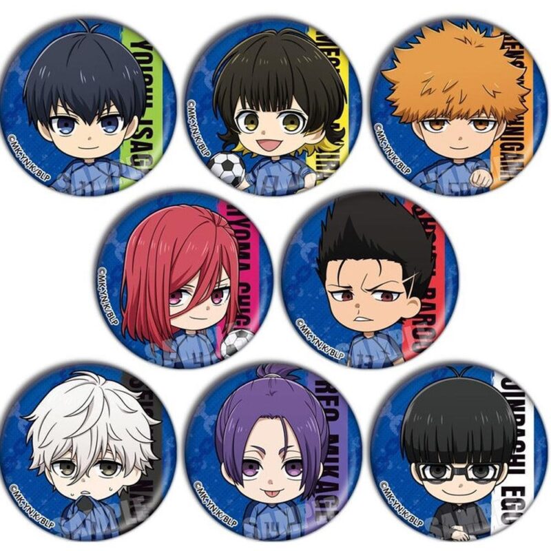 Blue Lock Chibi Pins Set - Bachira Isagi Nagi Character Buttons 