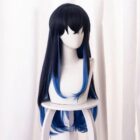 cosplayspa Dark Blue Anime Long Hair Wig Hashibira Inosuke Demon Slayer 9V525W