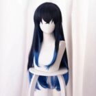 cosplayspa Dark Blue Anime Long Hair Wig Hashibira Inosuke Demon Slayer Z8ADF0