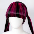 cosplayspa Draculaura Long Pink Wig Perfect for Monster High Fans WVLSPH