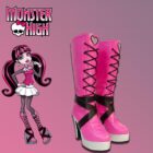 cosplayspa Draculaura Pink Anime Shoes Monster High Style Footwear 5LH5YQ