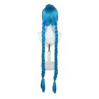 cosplayspa Jinx League of Legends Wig Blue Braided Pigtail for Gamers 6I6061