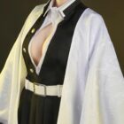 cosplayspa Kanroji Mitsuri Demon Slayer Kimetsu no Yaiba Women Halloween Outfit OO7S1I