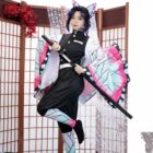 cosplayspa Kochou Shinobu Outfit Demon Slayer Womens Halloween 657B3J