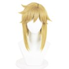 cosplayspa Legend of Zelda Link Cosplay Yellow Short Wig with Ear Clips KJRPR2