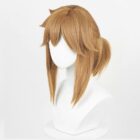 cosplayspa Legend of Zelda Link Cosplay Yellow Short Wig with Ear Clips SYLL1S