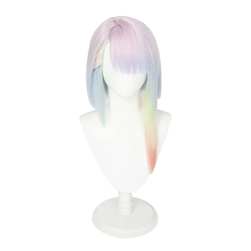 Lucy Lucyna Inspired Pink Short Straight Anime Wig for Fans