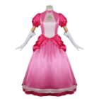 cosplayspa Princess Peach S 3XL Dress Mario Movie Inspired Cosplay PV3SJH