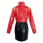 cosplayspa Red Black Suit for Katsuragi Misato Evangelion Available in S 4XL M1MM8P