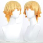 cosplayspa Tomioka Giyuu Demon Slayer Anime Wig with Tanjirou Earrings Kimetsu no Yaiba 8EN5QN