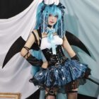 cosplayspa Vocaloid Hatsune Miku Devil Dress S 3XL Halloween Outfit OLO9JS