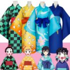 cosplayspa Yuukaku hen Demon Slayer Girls Kimono Tanjirou Zenitsu Inosuke Halloween F4VZQO