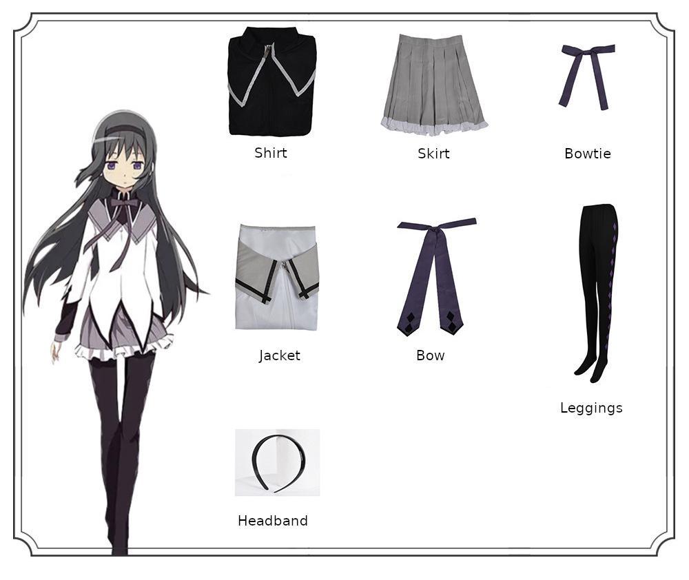 cosplayspa cosplayspa Akemi Homura School Uniform Madoka Magica Anime GC US Local CAGMEP