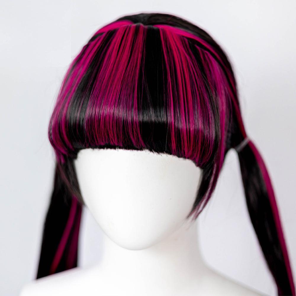 cosplayspa cosplayspa Draculaura Long Pink Wig Perfect for Monster High Fans 80F0DF