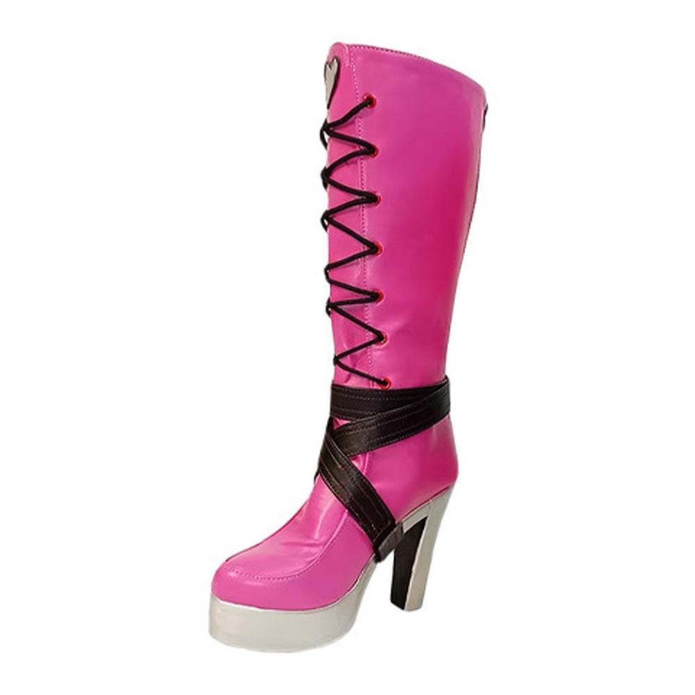 cosplayspa cosplayspa Draculaura Pink Anime Shoes Monster High Style Footwear 7WR2JP