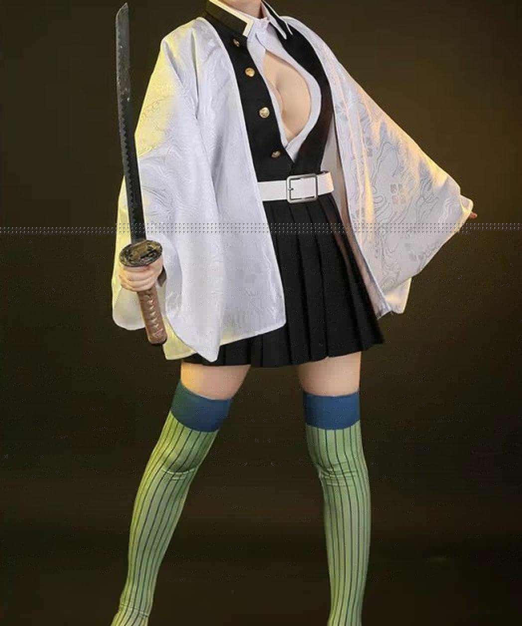 cosplayspa cosplayspa Kanroji Mitsuri Demon Slayer Kimetsu no Yaiba Women Halloween Outfit MOWXZT