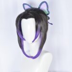 Kochou Shinobu Butterfly Wig - Demon Slayer Black Purple Hairpiece