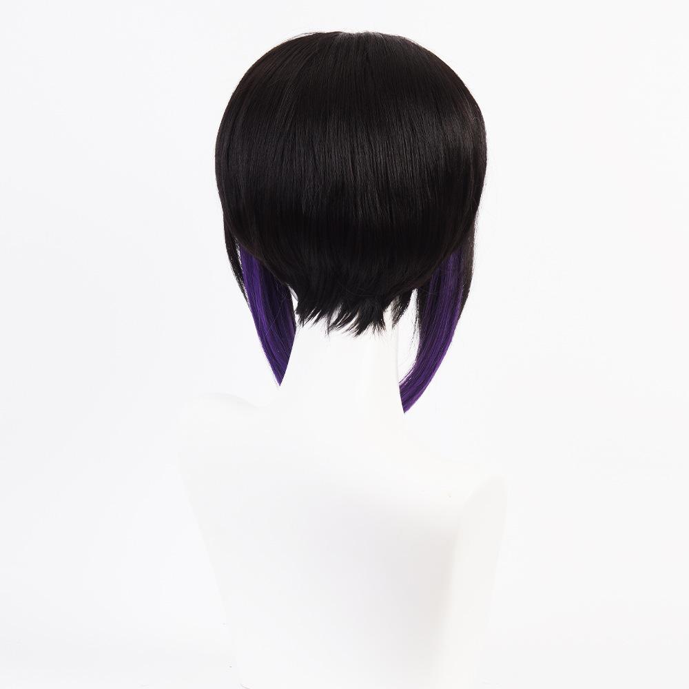 cosplayspa cosplayspa Kochou Shinobu Butterfly Wig Demon Slayer Black Purple Hairpiece BB03XE