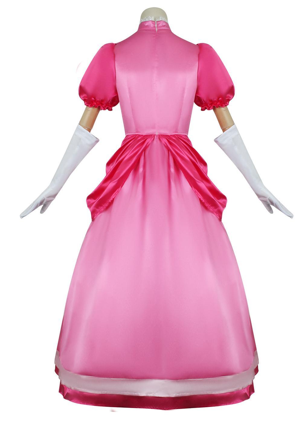 cosplayspa cosplayspa Princess Peach S 3XL Dress Mario Movie Inspired Cosplay W0CSI7