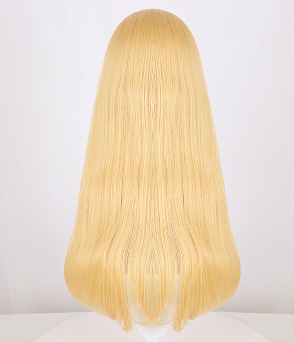 cosplayspa cosplayspa Princess Zelda Long Yellow Wig Elegant Womens Royal Hairpiece II03DM