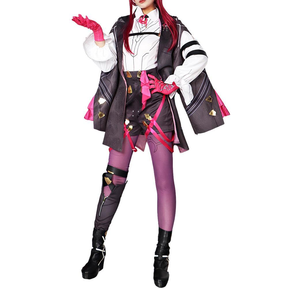 cosplayspa cosplayspa US Local Kafka Wig Honkai Star Rail Outfit PWTJW8