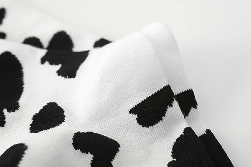 cosplayspa cow harajuku womens socks girls striped bovine themed footwear H28289b6cb8064b6d807782f040b691d4H